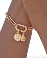 WITH LOVE ANNEX LINK BRACELET 17cm in 18k Gold Vermeil from By Charlotte