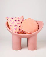 VELVET PEA CUSHION in Peach from the amazing range of Kip & Co