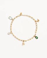 WANDERLUST CHARM BRACELET in 18k Gold Vermeil from By Charlotte