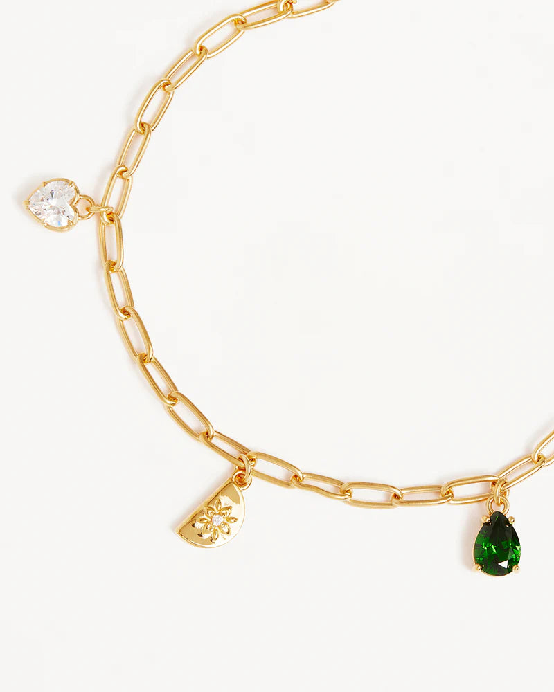 WANDERLUST CHARM BRACELET in 18k Gold Vermeil from By Charlotte