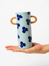 GRIFFE NAVY SKY FLORAL BUD VASE by Jones & Co