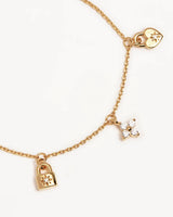 LOVE UNLOCKED CHARM BRACELET in 18k Gold Vermeil from By Charlotte