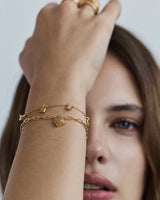 PROMISE OF US LOTUS PADLOCK BRACELET in 18k Gold Vermeil from By Charlotte