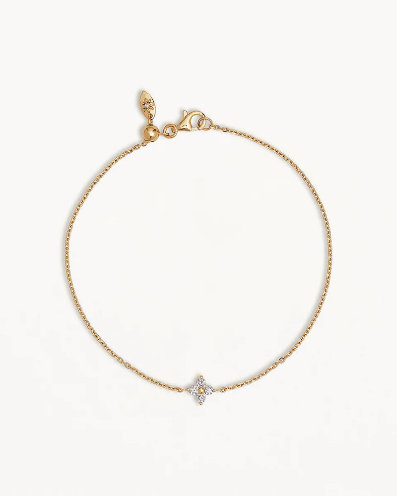 CRYSTAL BLOOM BRACELET in 18K Gold Vermeil from By Charlotte