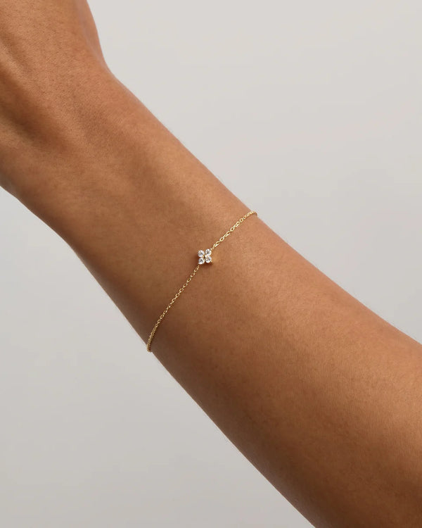 CRYSTAL BLOOM BRACELET in 18K Gold Vermeil from By Charlotte