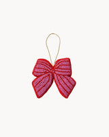 Christmas Decoration in Bow Pink Beaded by Bonnie and Neil