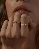Bloom With Grace Ring in 18K Gold Vermeil By Charlotte
