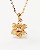 BIRTH FLOWER NECKLACE | GOLD
