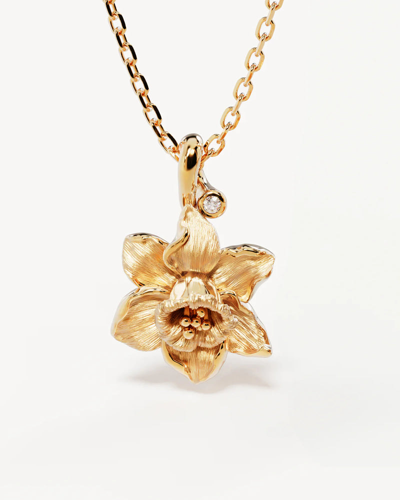 BIRTH FLOWER NECKLACE | GOLD