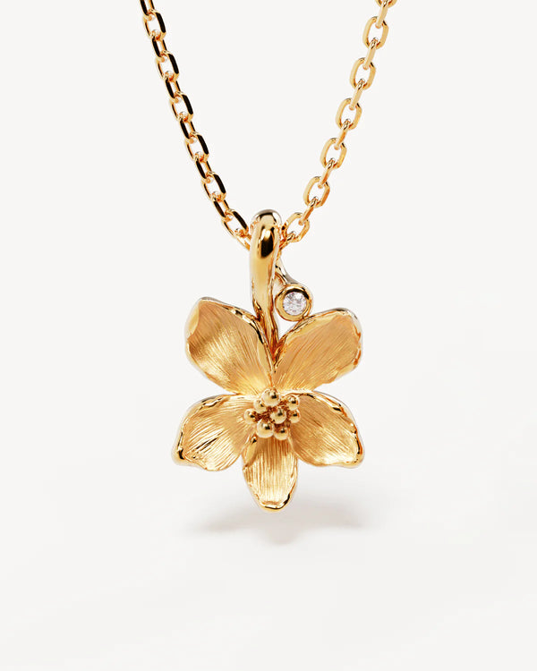 BIRTH FLOWER NECKLACE | GOLD