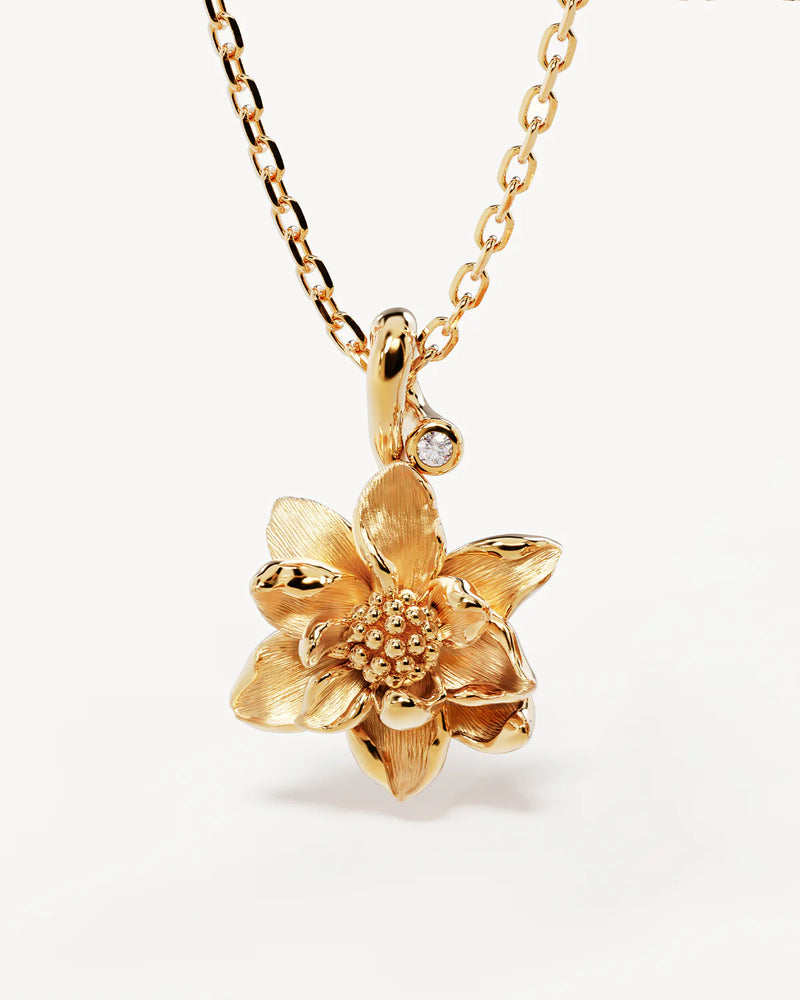 BIRTH FLOWER NECKLACE | GOLD