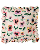 FRILL UPHOLSTERY CUSHION in Pretty Pansy Gold from the amazing range of Kip & Co products