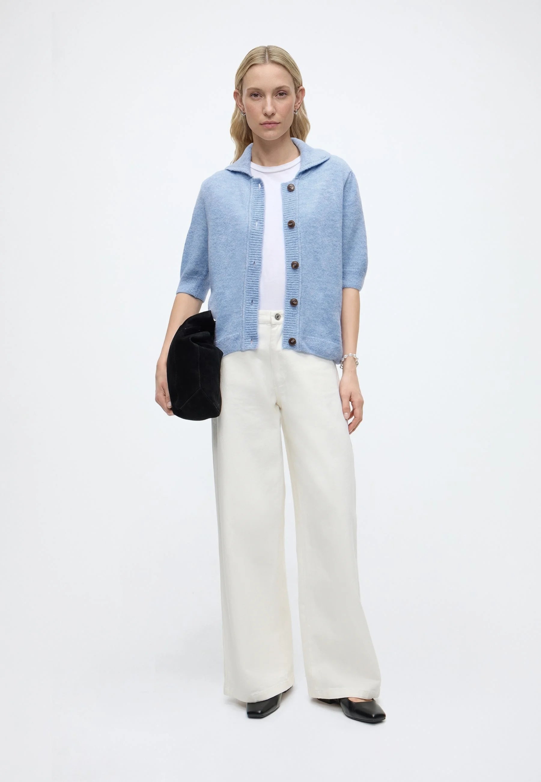 UZZIMD CARDIGAN in Cashmere Blue by Modstrom