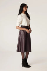 Cable Melbourne Arlo Vegan Skirt in shiraz from Darling & Domain