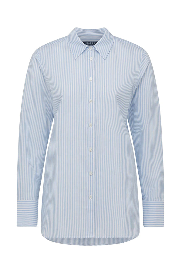 HENRI SHIRT | Pale Blue Stripe