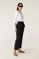 PIMA LONG SLEEVE TOP | White - Darling & Domain