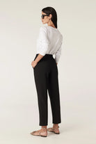 PIMA LONG SLEEVE TOP | White - Darling & Domain
