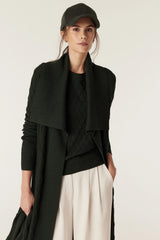 THE VICTORIA MERINO CARDIGAN | Moss