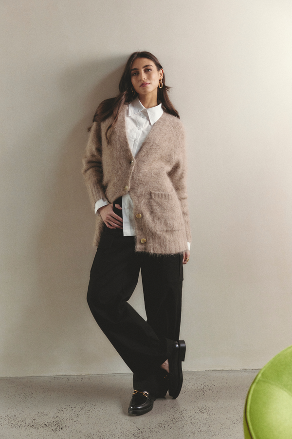 WILLIAMSBURG CARDI | Oatmeal