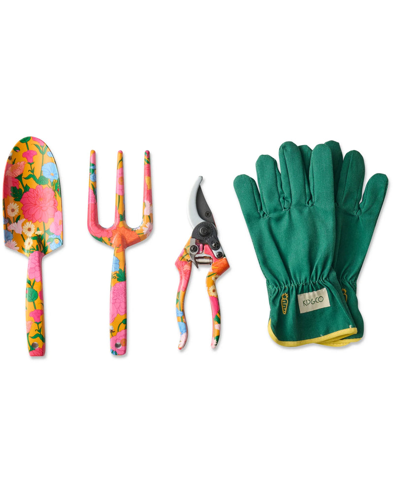 GARDEN TOOLS + GLOVES SET | Follow The Sun Yellow