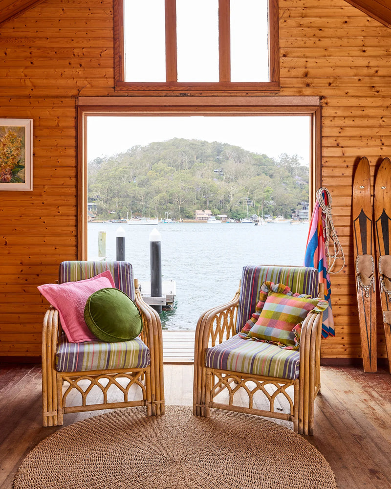 WOVEN CUSHION | Sunset Delight