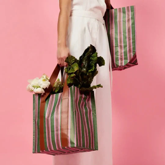 MARKET BAG in Forest Stripe by kollab