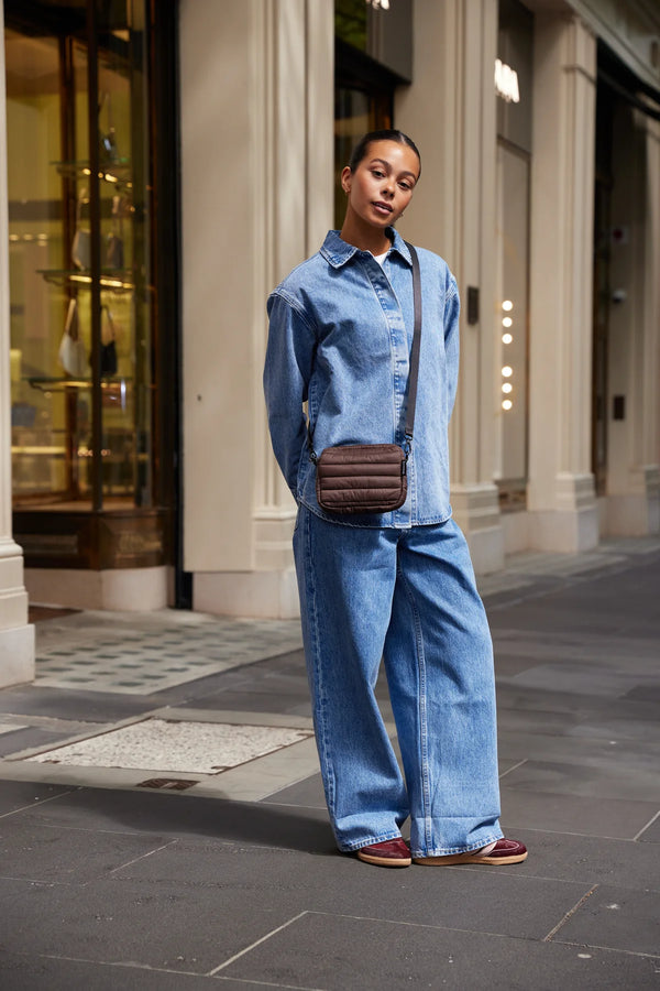 CLOUD MINI BASE BAG in Chocolate by Base Supply
