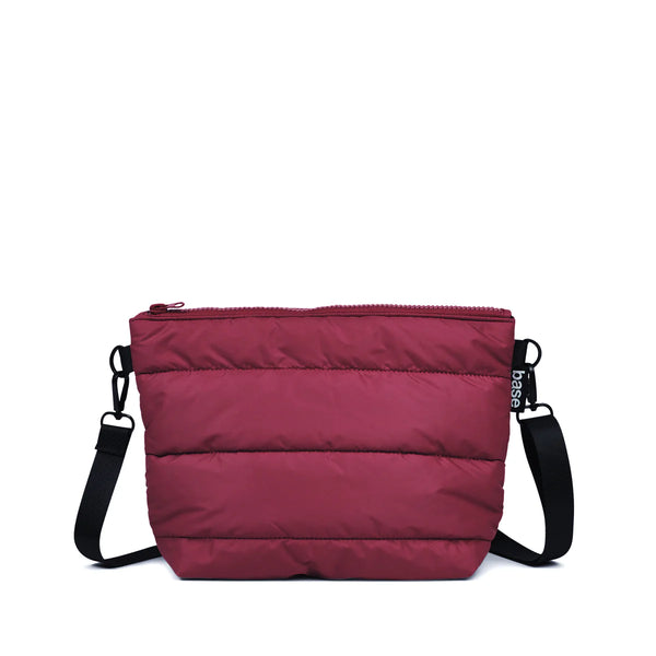 CLOUD STASH BASE CROSSBODY BAG in Burgundy by Base Supply
