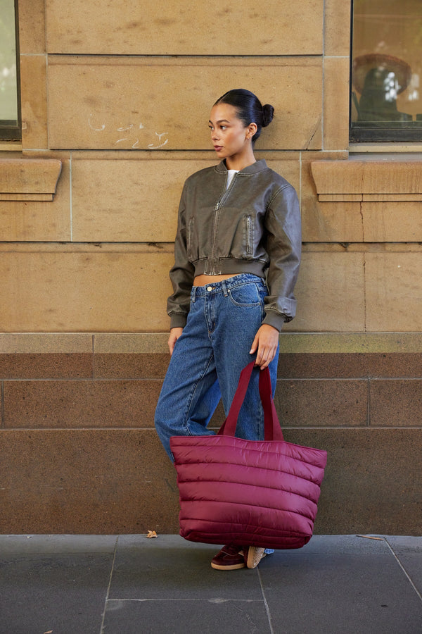 CLOUD TAKE IT BASE BAG in Burgundy by Base Supply