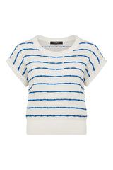 Coast Knit Top in Blue Stripe by Cable Melbourne