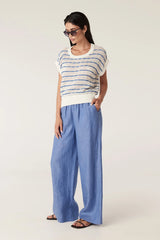 Coast Knit Top in Blue Stripe by Cable Melbourne