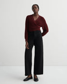 COMPOSURE CARDIGAN in Maroon by Kowtow