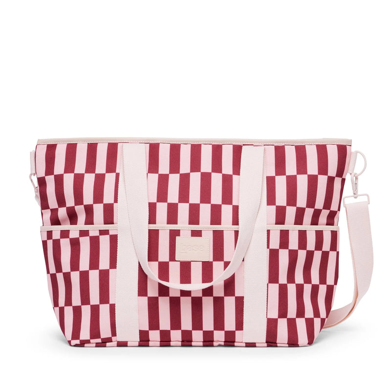 COOLER BASE COAST in Burgundy + Peony Check by Base Supply