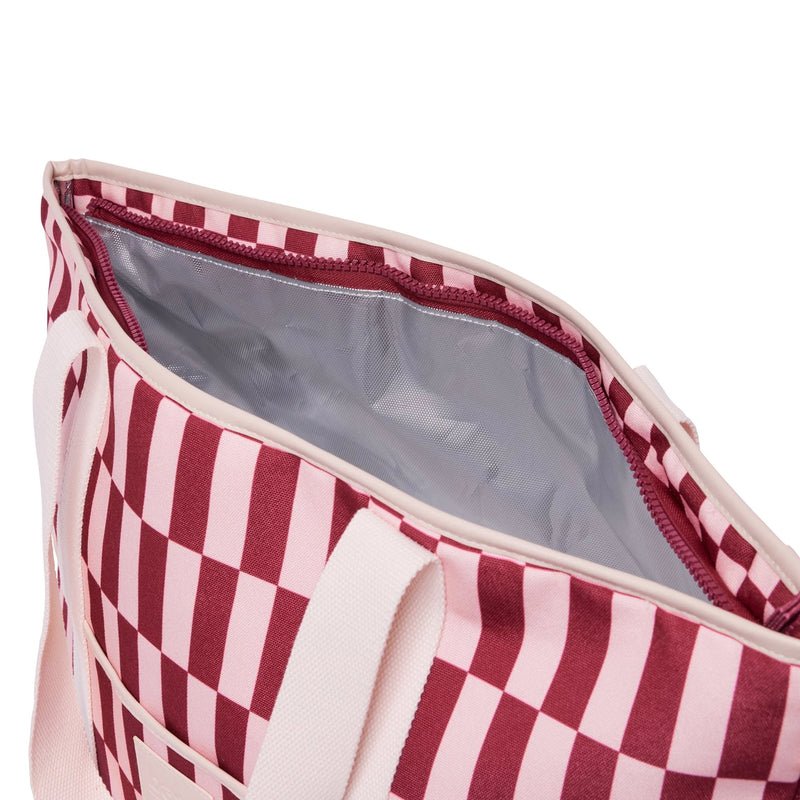 COOLER BASE COAST in Burgundy + Peony Check by Base Supply