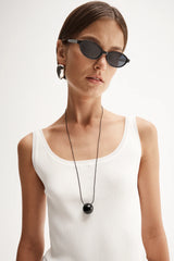 Coralie Knit Top in White by Elka Collective