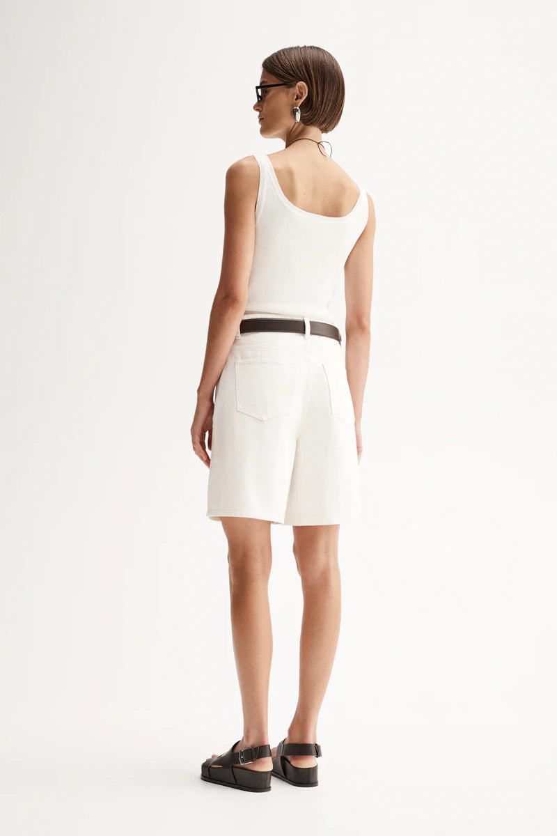 Coralie Knit Top in White by Elka Collective