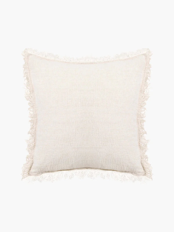 AVA PURE LINEN CUSHION 50cm in Fossil from L&M Home