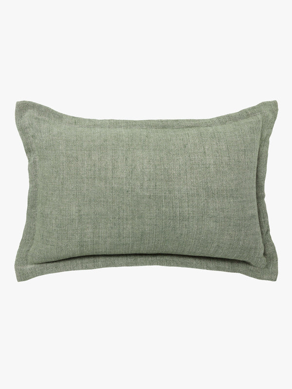 BURTON TAILORED  RECTANGLE CUSHION in Seagrass from L&M Home
