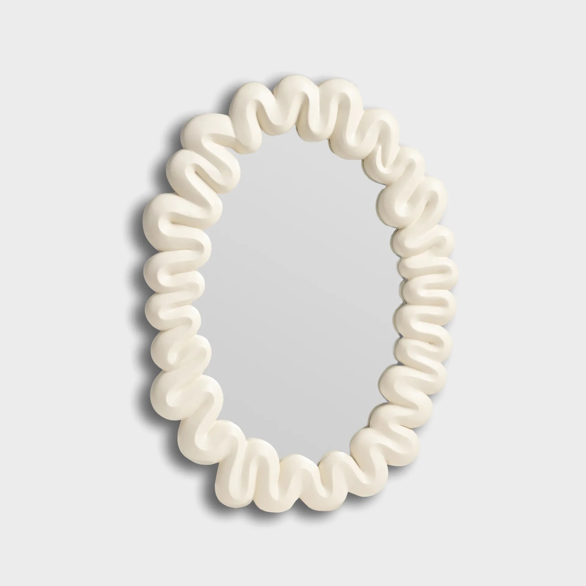 Dribble Mirror in White by &Klevering
