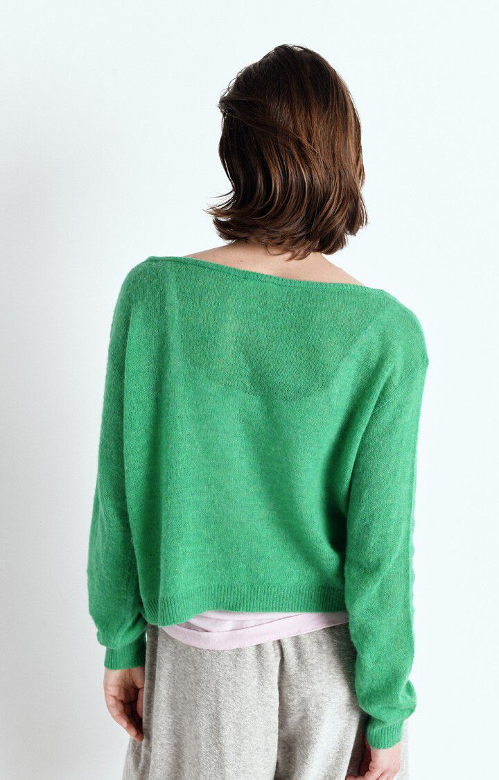 Dumy Cardigan DUM19A in Green Melange by American Vintage