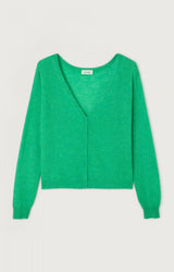 Dumy Cardigan DUM19A in Green Melange by American Vintage