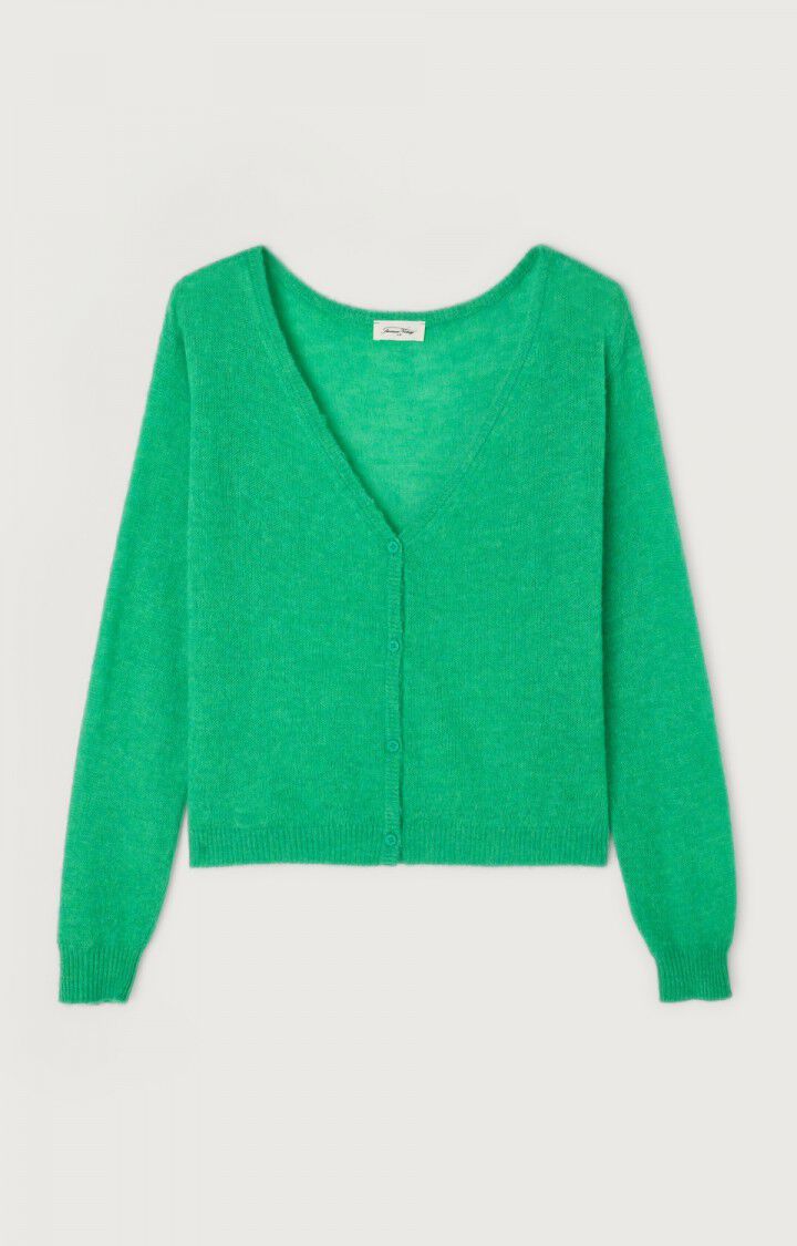 Dumy Cardigan DUM19A in Green Melange by American Vintage