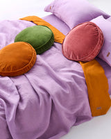 VELVET PEA CUSHION | Peach Pie