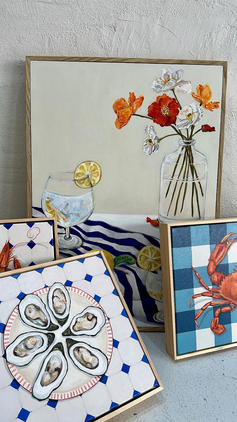 ALEX HUTTON ART | G&Ts with Poppies