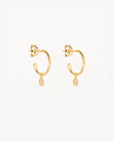 GRACE HOOPS in 18K Gold Vermeil from By Charlotte
