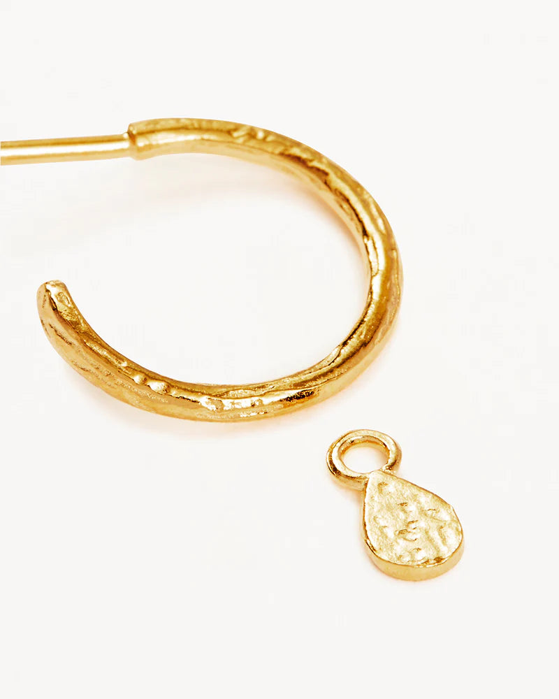 GRACE HOOPS in 18K Gold Vermeil from By Charlotte