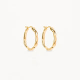 LOVER HOOPS in Gold from By Charlotte