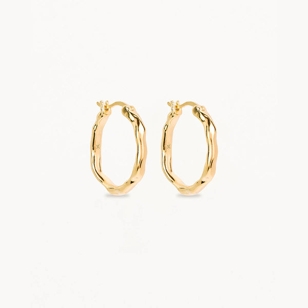 LOVER HOOPS in Gold from By Charlotte