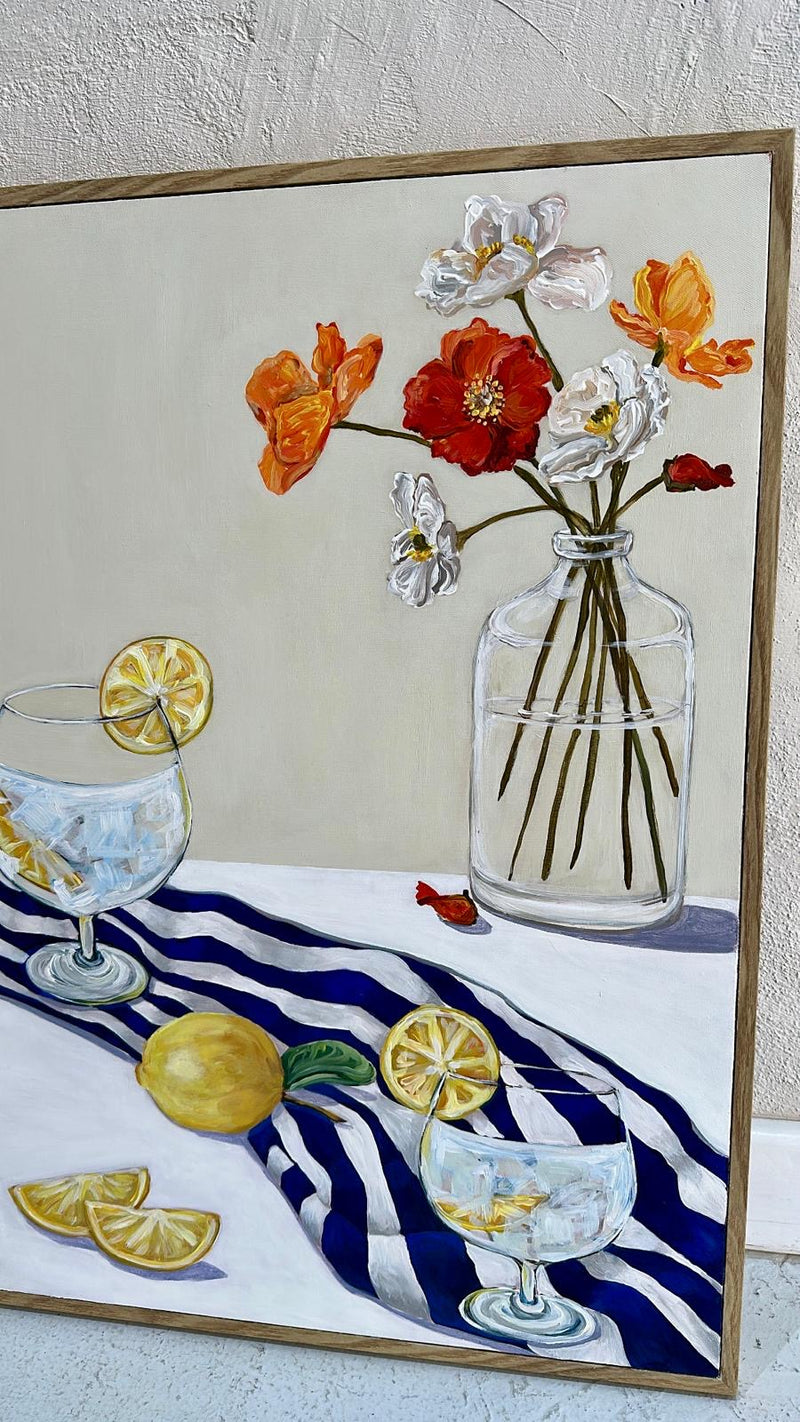 ALEX HUTTON ART | G&Ts with Poppies