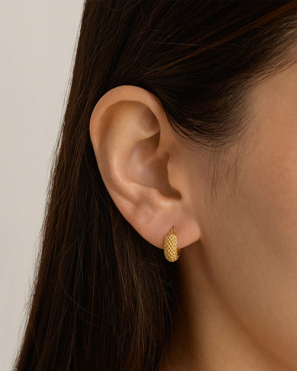 DAY DREAMER HOOPS in 18k Gold Vermeil from By Charlotte